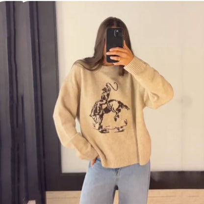 Pull Équestre Audacieux